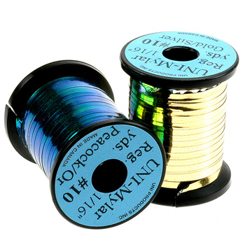 Platt tinsel för flugbindning Uni Mylar #10 (1.6 mm)