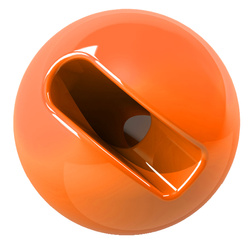 Tungstenpärlor FFGene Tungsten Slotted Beads (10) - Fl. Orange