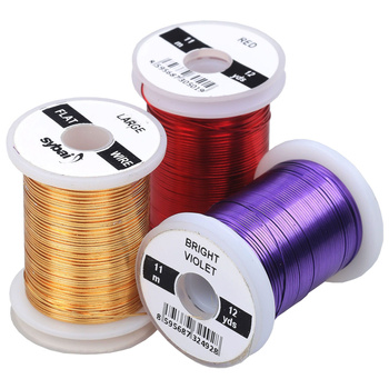Platt, färgad ribbingtråd Sybai Flat Colour Wire Large