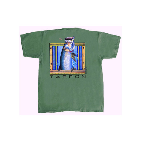 Flying Fisherman Tarpon Tee - Olive