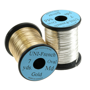 Ovalt metalliskt tinsel Uni French Oval MD (0.7 mm)