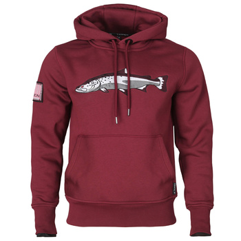 Taimen Menza broderad huvtröja – Burgundy