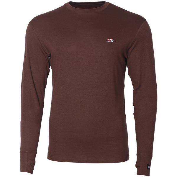 Taimen Kherlen Tencel LS-Shirt - Chestnut Brown