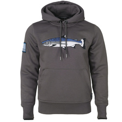 Huvtröja Taimen Menza Embroidery - Grey