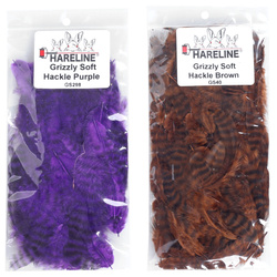 Hareline Grizzly mjuka hackelfjädrar