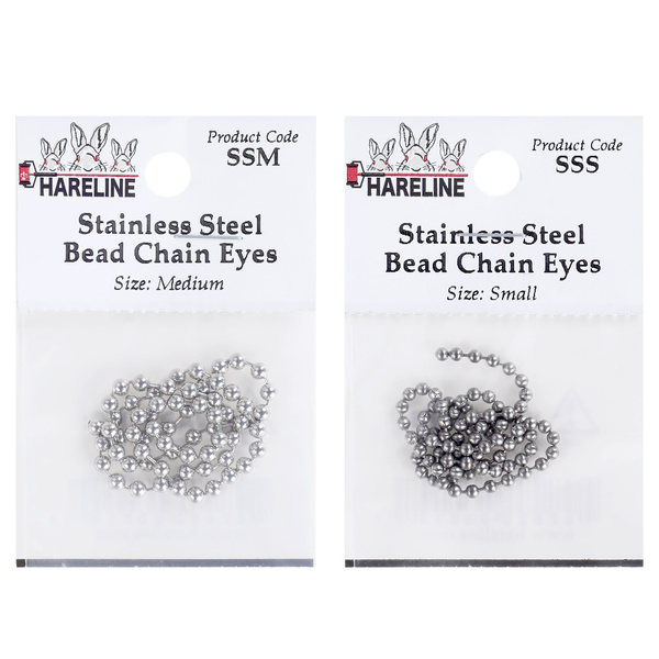 Bindögon Hareline Stainless Steel Bead Chain Eyes