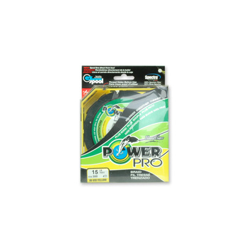 Flätlina av mikrofilament PowerPro, 300 yd–270 m (gul med hög synlighet)