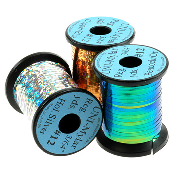 Platt tinsel för flugbindning Uni Mylar #12 (1.2 mm)