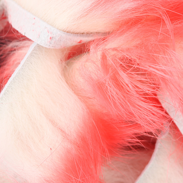 Hareline Crosscut Rabbit Flesh Strips Two Tone