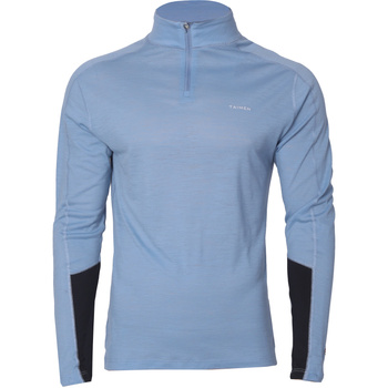 Taimen Tumnin långärmad T-shirt i merinoull – Ocean Blue