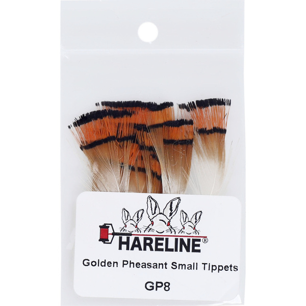 Hareline tippetfjädrar från guldfasan