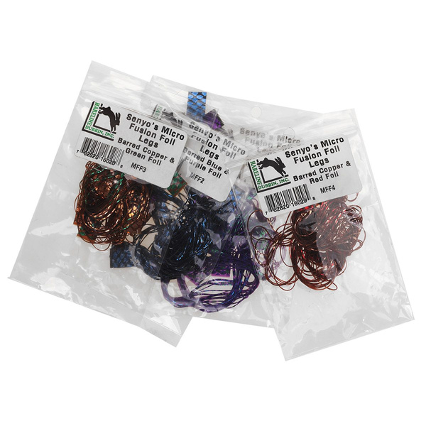 Hareline Senyo Micro Fusion Foil Barred Legs