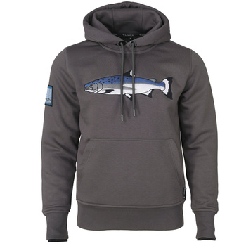 Huvtröja Taimen Menza Embroidery - Grey