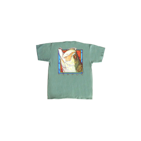 Flying Fisherman Tarpon Tee - Willow