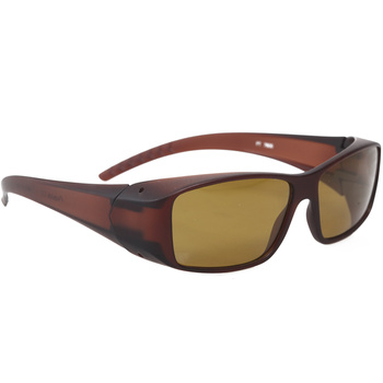 Aqua Fit Over Demi Brown Polarized Fishing Sunglasses